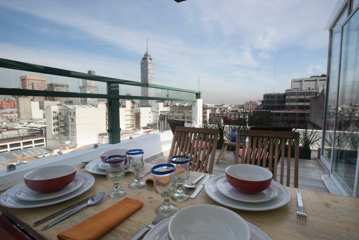 شقة Duplex/Terraza Privada En Corazon Centro Historico مدينة مكسيكو المظهر الخارجي الصورة