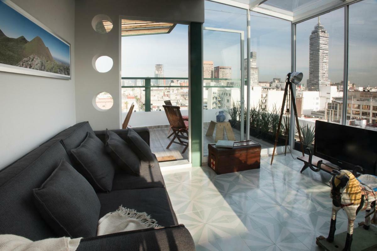 شقة Duplex/Terraza Privada En Corazon Centro Historico مدينة مكسيكو المظهر الخارجي الصورة